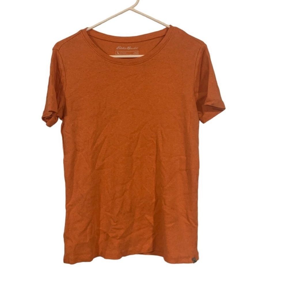 Eddie Bauer Large Orange T Shirt‎